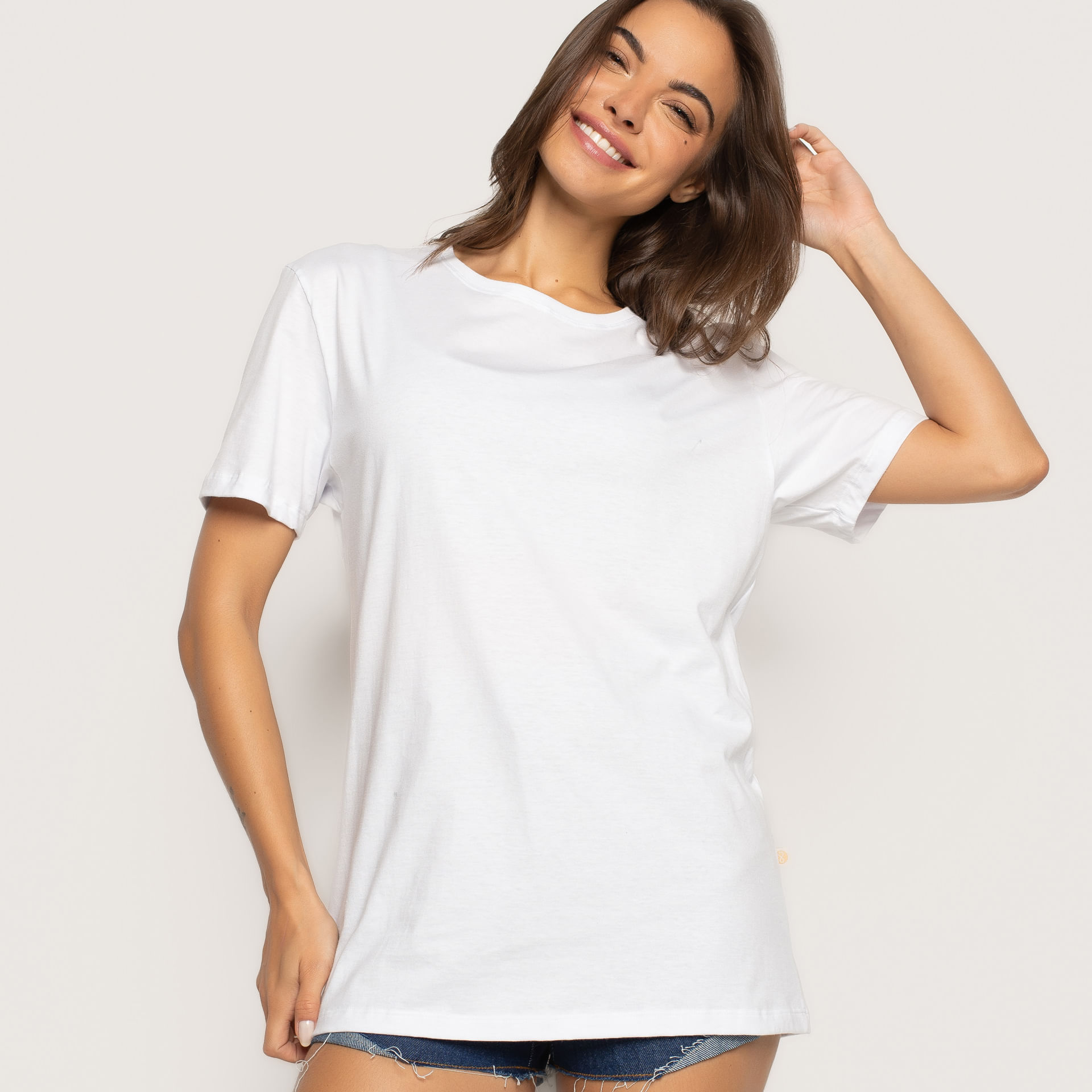 T-Shirt Branca - Livre e Leve - Calça Legging, Body, Biquíni, Maiôs e mais!